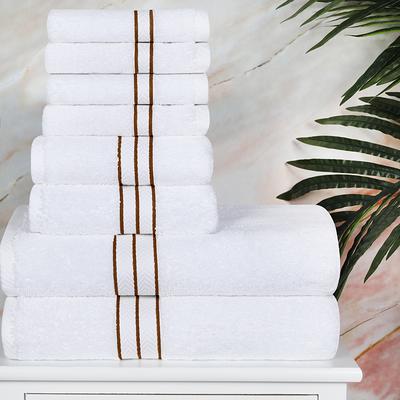 Superior Egyptian Cotton Heavyweight Solid Plush Towel Set - On