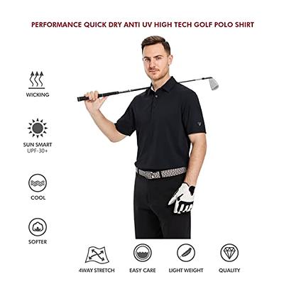 M MAELREG Mens Pique Polo Shirts Short Sleeve Performance Moisture Wicking  Quick Dry Casual Golf Shirts for Men Black - Yahoo Shopping