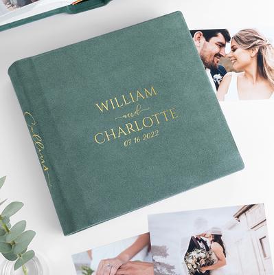 Personalized Photo Album for 100 4x6 Photos. Custom Slip-in Photo