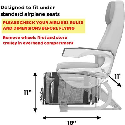 RUFF LIFE Airline Approved Expandable Premium Pet Carrier on Wheels- Two  Sided Expandable Rolling Carrier- Designed for Dogs & Cats- Extra Spacious