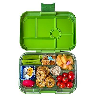 2 Layers Bento Box Lunch Container for Kids Teens Adults, Leakproof and Durable Green