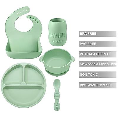 PandaEar Silicone Baby Feeding Set 6-12 Months, Baby LED Weaning Supplies