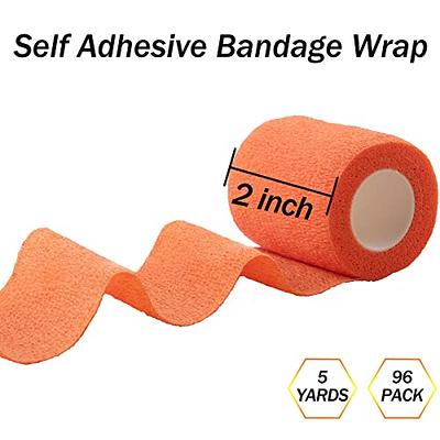 24 Rolls Self Adherent Wrap 4 Inch Self Adhesive Bandages Wrap Stretch  Bandage Tape Self Stick Bandage Wraps for Wrist Ankle Swelling Sprains(12  Colors) 