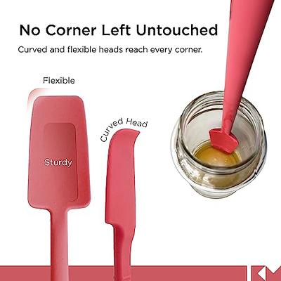 Tovolo Flex-Core Long-Handled Silicone Jar Scraper Spatula