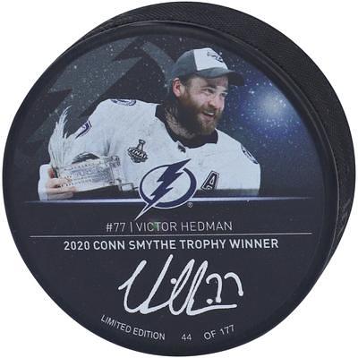 Framed Victor Hedman Tampa Bay Lightning Autographed 8 x 10 Blue Jersey  Celebrating Photograph