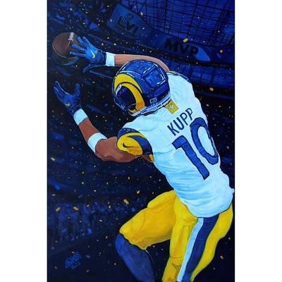 Los Angeles Rams Super Bowl LVI Football Poster, LA Rams Super