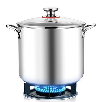 Herogo 12-Quart 18/10 Stainless Steel Stock Pot with Lid, Large