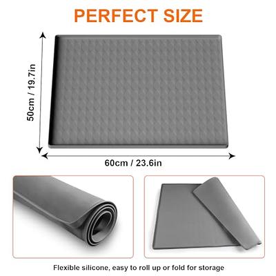 Washer and Dryer Top Protector Mat, 23.6 x 19.7 Silicone Washer