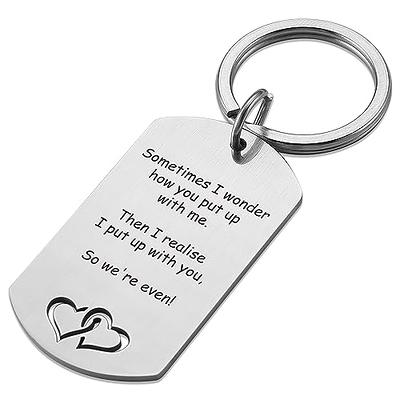 Valentines Day Gifts for Men To My Man Keychain Anniversary for