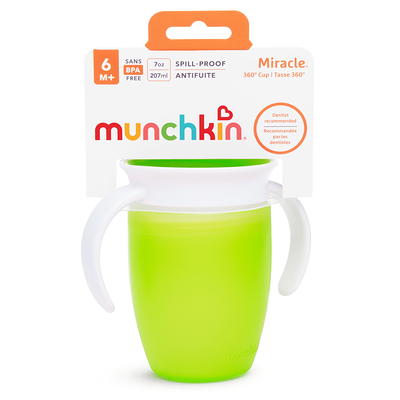 Munchkin Miracle 360 Cup green - 7 oz Spill Proof Baby Toddler Cup