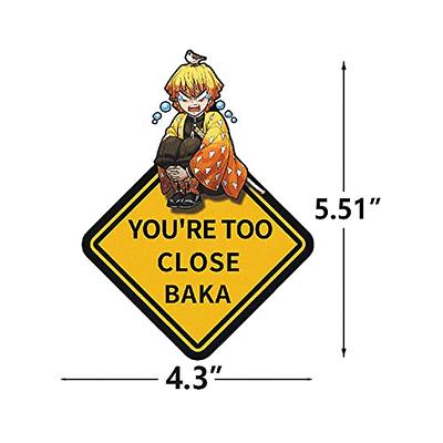 Anime Warning Signs Stickers for Sale