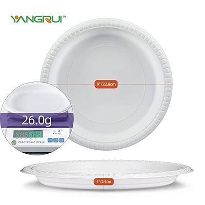 Hygloss Products 6 Uncoated White Paper Plates Bulk, 6 Inch, 1000