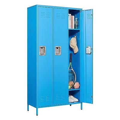 SISESOL Metal Locker Organizer for Work 66 Cabinets with Doors