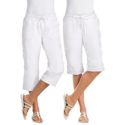 Woman Within Women's Plus Size Convertible Length Cargo Capri Pant