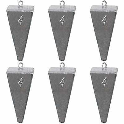 3Pcs 1-8OZ Fishing Pyramid Sinker Weights Pyramid Fishing Sinker