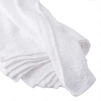 Hyper Tough 100% Cotton White Multi-Purpose Terry Towels - Each