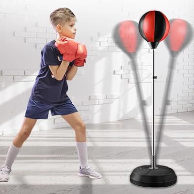 Kids Free Standing Punching Ball Boxing Adjustable Training Reflex Punching  Bag