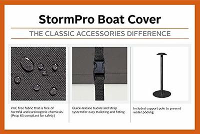 Classic Accessories StormPro Heavy-Duty Tri-Hull Outboard Boat Cover, Fits  boats 15 ft 6 in - 16 ft 6 in long x 86 in wide - Yahoo Shopping