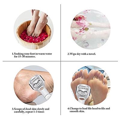Hand Callus Remover, Palm Finger Thumb Callus Shaver Titania with 10 Blades  for Removing Hard, Cracked, Dry Skin