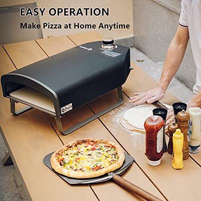 UDPATIO Outdoor Gas Pizza Oven Propane, Rotating Pizza Grill Oven Pizza  Maker with 12 Pizza stone, Portable Pizza Ovens for Outside with Rotary