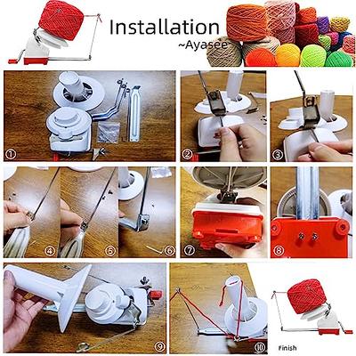 Hand Yarn Winder Yarn Winder Wool Winder Swift Yarn Winder Yarn Spooler  Yarn Winder With Yarn Scissors 2 Plastic Needle Desk Clip Low Noise Easy  Installation Hand Crank Yarn 