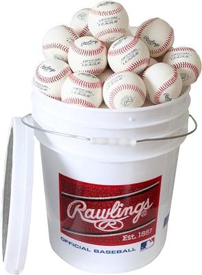 Rawlings Official League TVB Tball Baseball Bucket, 8 Count