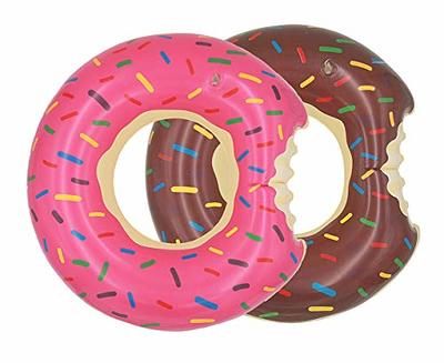 8 Pcs Kids Inflatable Donut 21.7 Inch Sprinkle Donut Pool Floats