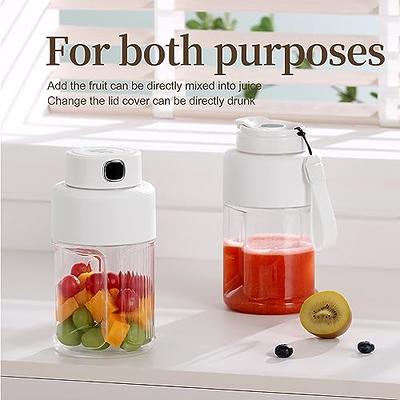 Portable Blender For Shakes And Smoothies, Upgraded 18oz Portable Blenders  With 6 Blades And Type-c Rechargeable, Fruit Veggie Juicer Electric Mini Po