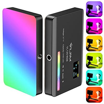 NEEWER RGB Led Video Light, RGB61 360° Full Color Camera Light with 3 Cold  Shoe and Diffuser, CRI 97+, 20 Scene Modes, 2500K~8500K, 2000mAh