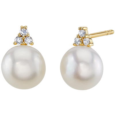 5.0mm Diamond-Cut Ball Stud Earrings in 14K Gold