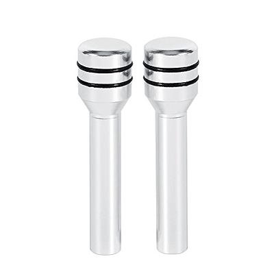 Qiilu 2Pcs Car Truck Aluminum Interior Door Lock Knob Pins Cover