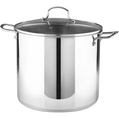 Bergner Stainless Steel Induction Ready Dutch Oven With Lid 8 Qt Stainless  Steel - Office Depot