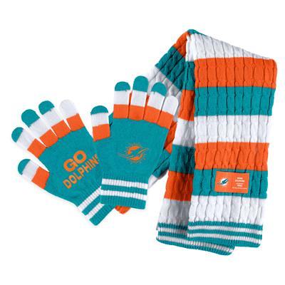 Miami Dolphins WEAR by Erin Andrews Women's Double Jacquard Cuffed