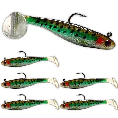 Texas Tackle Factory Killer Shad Rig Softbait Duo Pack, Glow White