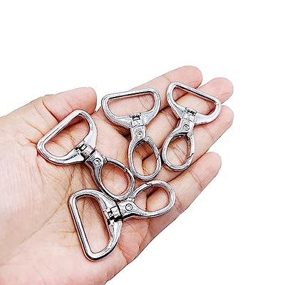 10Pcs Swivel Clasp Hooks, Key Chain Clip Hooks, D Ring Clip Lobster Claw  Clasps Lanyard Hardware for Keychain Making, Lanyard Making, Purse  Hardware, DIY Craft(Platinum)