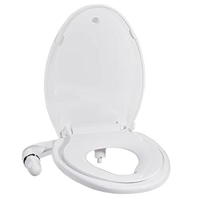 SAMODRA Ultra-Slim Bidet, Minimalist Bidet for Toilet with Non-Electric  Dual Nozzle (Frontal & Rear Wash) Adjustable Water Pressure, Fresh Water  Bidet