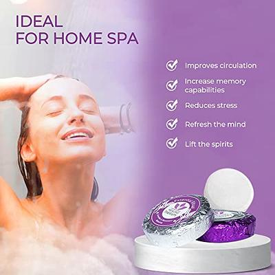  Shower Steamers Aromatherapy Made in US - Shower Tablets for  Recovery. All Natural Stress Relief Gifts Restore Body from Muscle Soreness  - 12 Shower Bombs for Men Women (Lavender) : Beauty