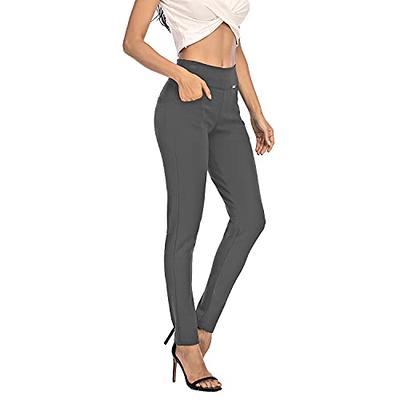 PUWEER Capri Pants for Women Dressy Business Casual Stretchy Slim