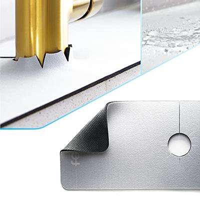 2pcs Faucet Mat For Kitchen Sink Splash Guard Bathroom Sink Slip Drain Pad  Grey - Yahoo Shopping