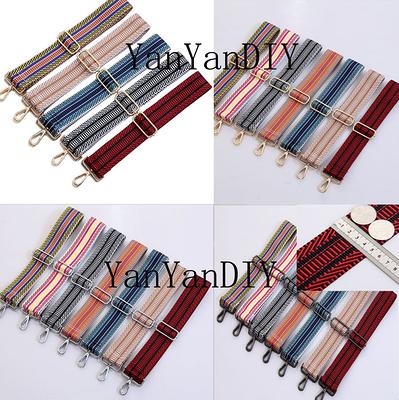 23colors,51 Adjustable Bag Strap,1.5 Width Woven Canvas Purse Strap,  Crossbody Strap, Shoulder Bag Strap,gold/silver/gunmetal Swivel Clasp 