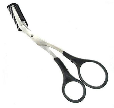 Stelone Professional Grooming Scissors - Eyebrow Scissors - Small Curved  Stainless Steel Manicure & Beauty Scissor for Women