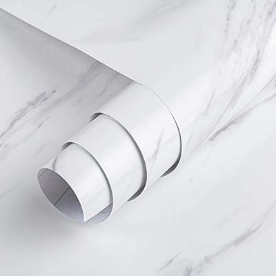 Off-White Faux Marble Self Adhesive Contact Paper, Peel and Stick