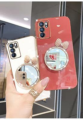 3D Bling Sparkly Mirror Phone Case,Girly Diamonds Women Clear