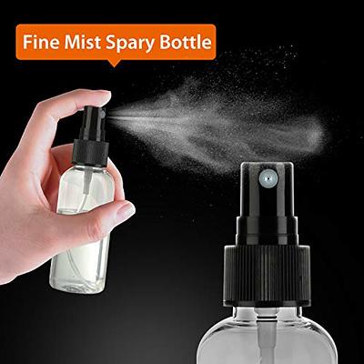 2 Oz Pink Spray Bottles Set of 3 Empty Small Plastic Bottles With Black  Fine Mist Atomizer 