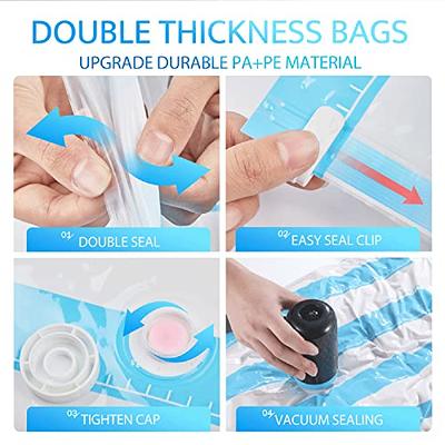 VMSTR Vacuum Storage Bags with Electric Pump - Vacuum Sealer  Bags(4Jumbo/3Large/3Medium), Travel Luggage Packing for Clothes and  Clothing, Vacuum Seal