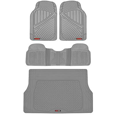 Motor Trend FlexTough Car Floor Mats Contour Liners - Heavy Duty Deep Dish Rubber  Mats for Car & SUV, (Odorless) 