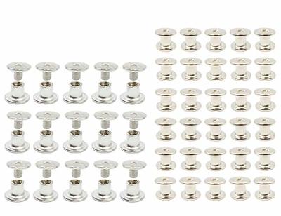 Decorative Chicago screw 6 mm (100 pcs) - Black Nickel