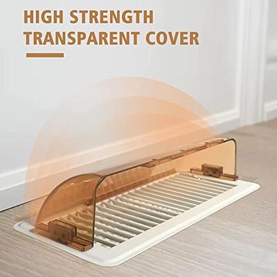 Floor Vent Covers 5.5x12, Air Vent Screen Cover Magnetic Vent Covers for  Ceiling Easy Install PVC Register Vent Covers for Home Ceiling/Wall/Floor  Air Vent Filters (White, 4 Pack, Φ0.8mm) 