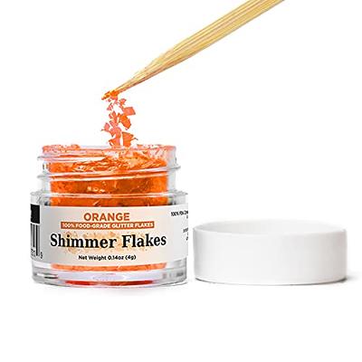 Orange Edible Glitter