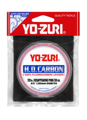 Yo-Zuri HD 20lb DP Fluorocarbon Fishing Line HD 20# Disappearing Pink 30  Yards - Yahoo Shopping
